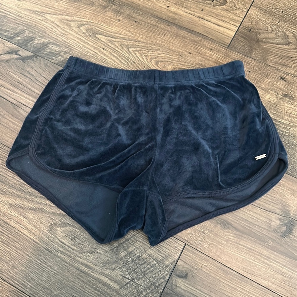 Hollister blue velour shorts M - Picture 2 of 9